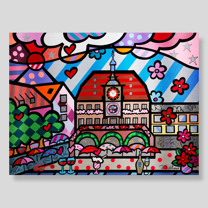 Heilbronner Rathaus auf Alu