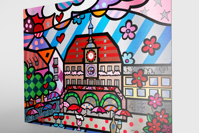 Heilbronner Rathaus auf Alu – Bild 4