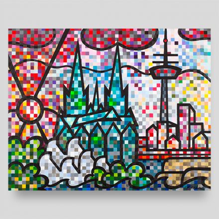 Kölner Dom pixeled 10