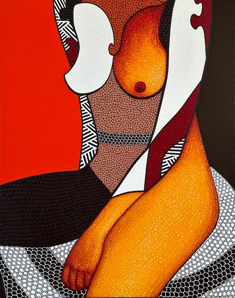 Bild Posierende von Künstlerin Olena